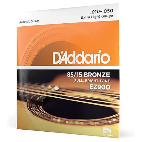 D'ADDARIO ACOUSTIC GUITAR STRING SET CALIBER 10/50 EZ900.