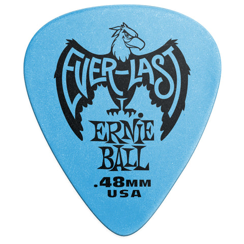 PICKS ERNIE BALL EVRLST CALIBER 48MM P09181 BLUE 12 UNITS