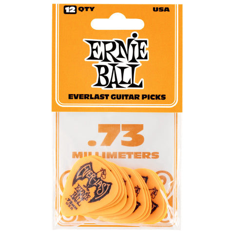 ERNIE BALL EVRLST PICKS CALIBER 73MM P09190 ORANGE 12 UNITS