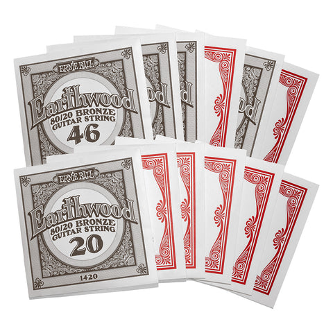 Set De Cuerdas Para Guitarra Acústica Ernie Ball Earthwood Calibre 9-45