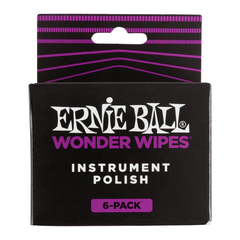 ERNIE BALL DAMP POLISHING CLOTH FOR INSTRUMENTS 6 UNITS