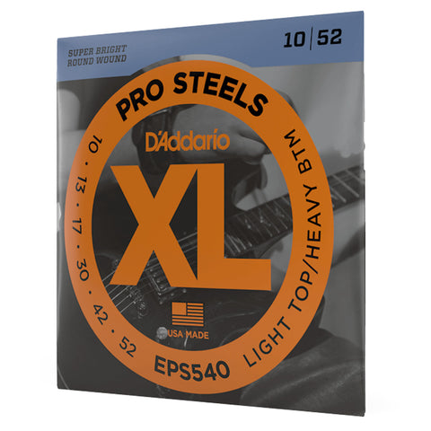 D'ADDARIO PROSTEELS 10-52 ELECTRIC GUITAR STRING SET.