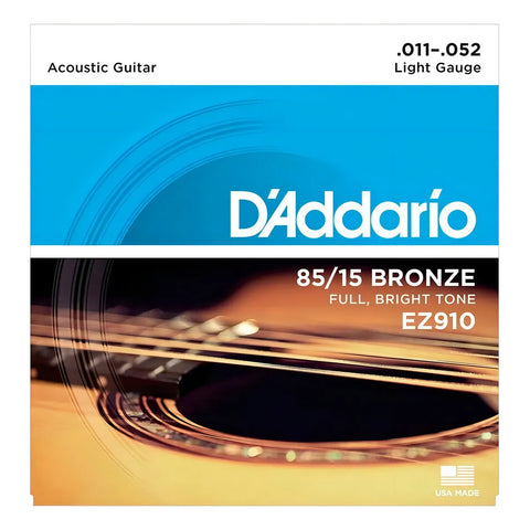 Set De Cuerdas Para Guitarra Acustica Daddario Ez910