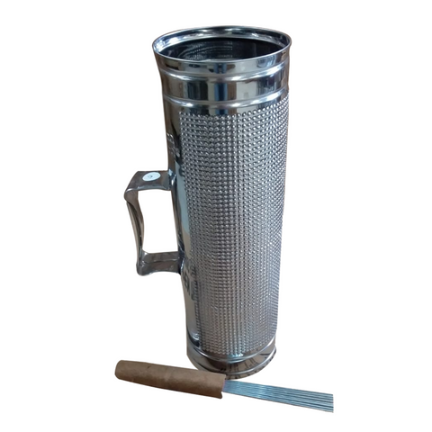 Guiro De Acero Inoxidable #7 Con Trinche