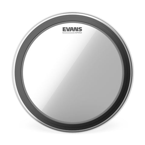 Parche Evans Emad De 22" Transparente.