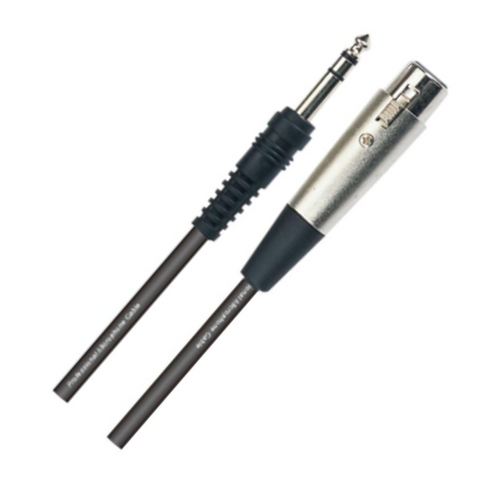 Cable De Micrófono Balanceado Apextone XLR- ¼” Stereo 6.10m AP-2102-20FT