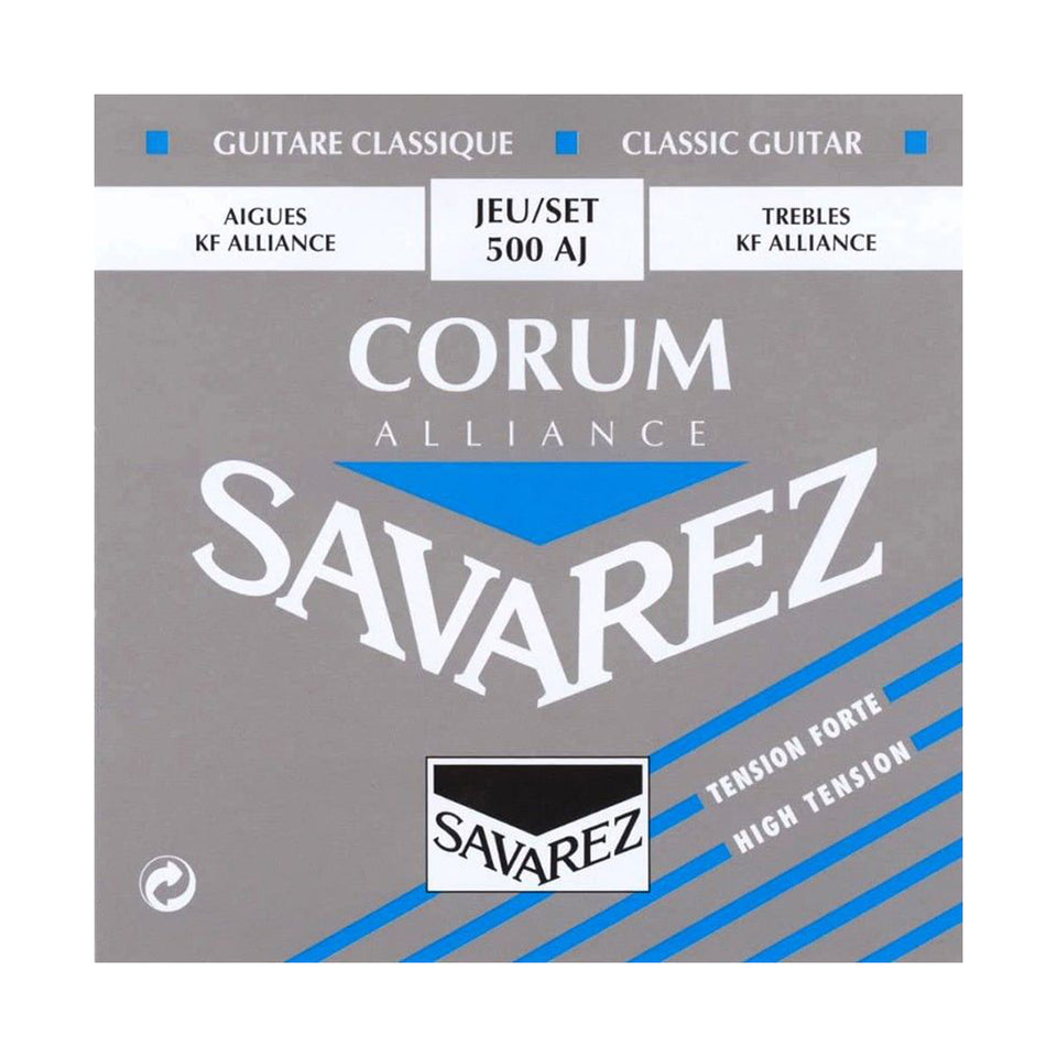 SET DE CUERDAS  PARA GUITARRA CLASICA SAVAREZ TENSION FUERTE 500AJ.