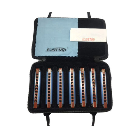 SET ARMONICAS BLUES EASTTOP T008S-7