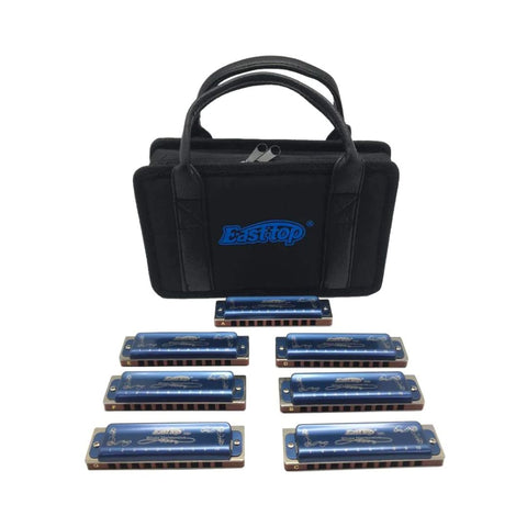 SET ARMONICAS BLUES EASTTOP T008S-7