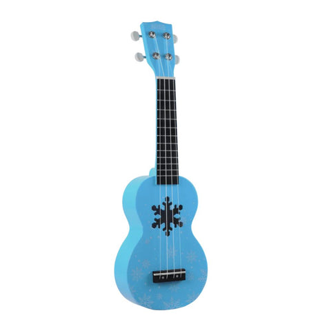 UKULELE MAHALO SOPRANO SNOW DESIGN WITH CASE