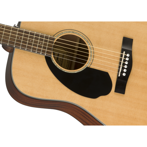 Guitarra Acústica Zurda Fender Con Cuerdas De Acero Cd-60s Natural