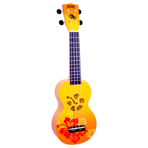 Ukulele Mahalo Soprano Hibiscus - Naranja