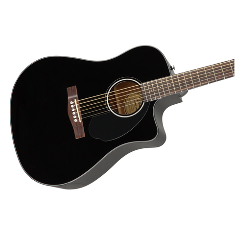 FENDER DREADNOUGHT CD-60SCE/ BLACK ELECTROACOUSTIC GUITAR