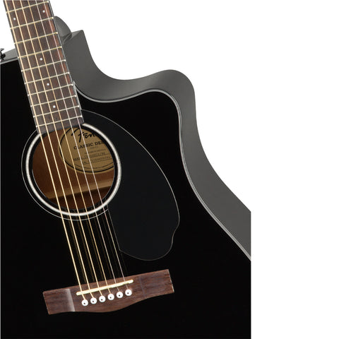 FENDER DREADNOUGHT CD-60SCE/ BLACK ELECTROACOUSTIC GUITAR