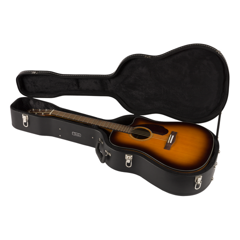 FENDER ELECTROACOUSTIC GUITAR STEEL STRINGS CD-140SCE SUNBURST WITH RIGID CASE