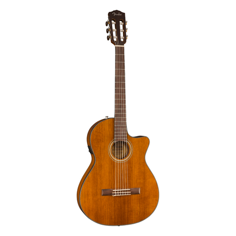 FENDER ELECTROACOUSTIC GUITAR NATURAL CD-140SCE NYLON STRINGS WITH RIGID CASE