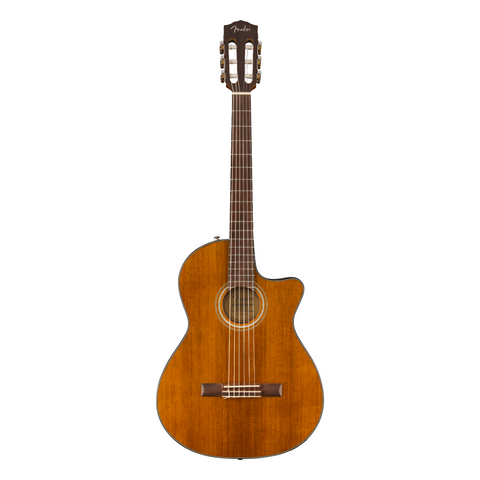 FENDER ELECTROACOUSTIC GUITAR NATURAL CD-140SCE NYLON STRINGS WITH RIGID CASE
