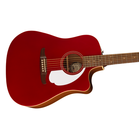 Guitarra Electroacústica Fender Redondo Player Color Candy Apple Red