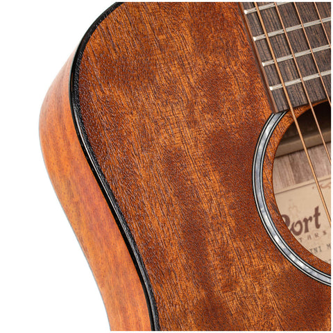 Guitarra Acustica Cort 3/4 Ad Mini/ Poro Abierto/Con Estuche.