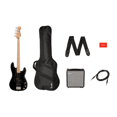 Bajo Eléctrico Squier Affinity En Combo Precisión Bass Pj Mn Black