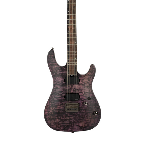 Guitarra Eléctrica Cort Kx500 Etched Violeta Profundo