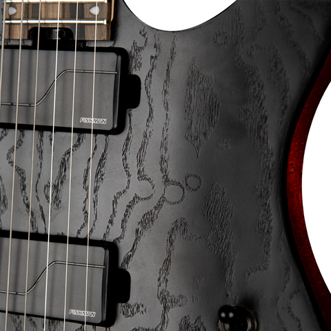 Guitarra Eléctrica Cort Kx500 Etched Negra
