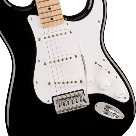 Guitarra Eléctrica En Combo Stratocarter Sonic Negra