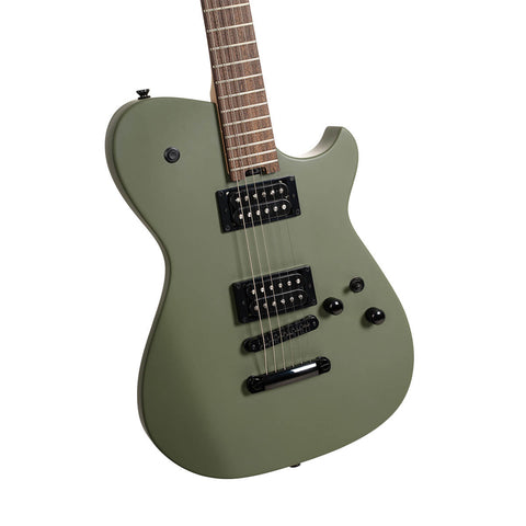 Guitarra Electrica Cort Mbm-2h-B- Verde Con Estuche