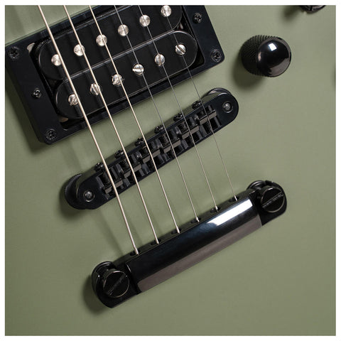Guitarra Electrica Cort Mbm-2h-B- Verde Con Estuche