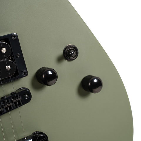 Guitarra Electrica Cort Mbm-2h-B- Verde Con Estuche
