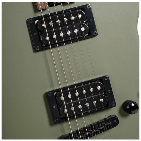 Guitarra Electrica Cort Mbm-2h-B- Verde Con Estuche