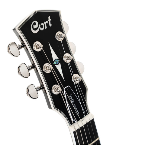 Guitarra Eléctrica Cr300 Deluxe Lvb Cort Rojo Flameado