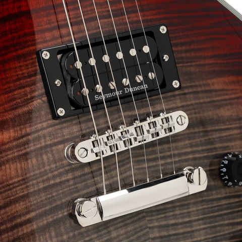 Guitarra Eléctrica Cr300 Deluxe Lvb Cort Rojo Flameado