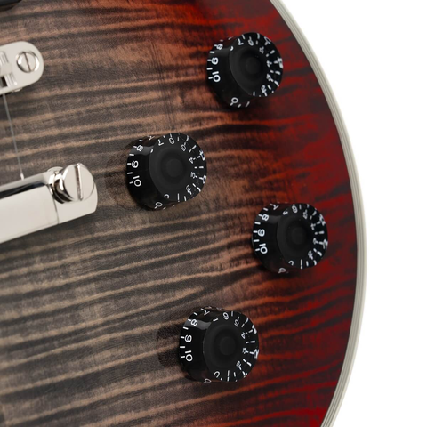 Guitarra Eléctrica Cr300 Deluxe Lvb Cort Rojo Flameado