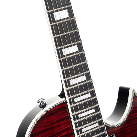 Guitarra Eléctrica Cr300 Deluxe Lvb Cort Rojo Flameado