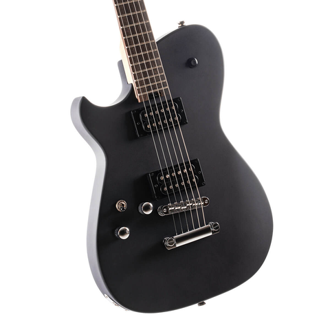Guitarra Eléctrica Cort Zurda Mbm-2 Lh Negro Satin