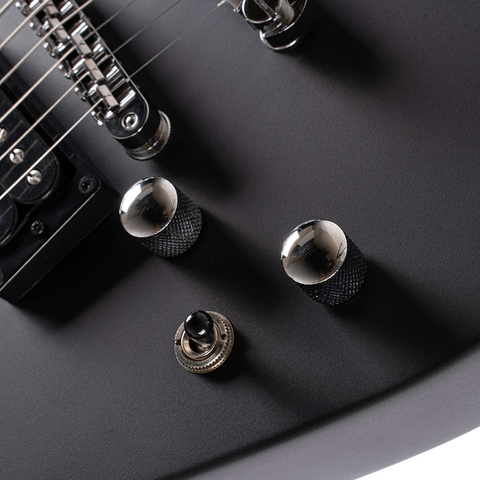 Guitarra Eléctrica Cort Zurda Mbm-2 Lh Negro Satin