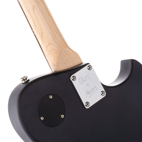 Guitarra Eléctrica Cort Zurda Mbm-2 Lh Negro Satin