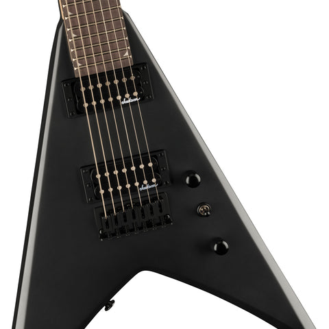Guitarra Eléctrica Jackson King V Js22-7 Negro Satinado