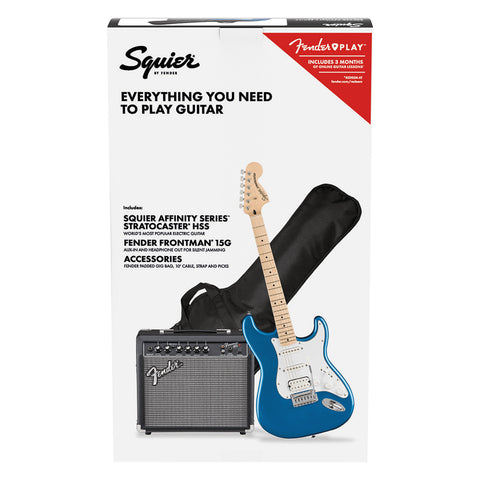 GUITARRA ELECTRICA FENDER -SQUIER EN COMBO/ STRATOCASTER  AFFINITY Series HSS / CHARCOAL FROST