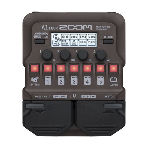 Pedal Multiefecto Acustico Zoom A1 Four