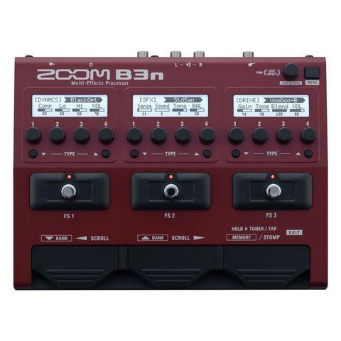 Pedal Multiefecto Para Bajo Zoom B3n Con Adaptador