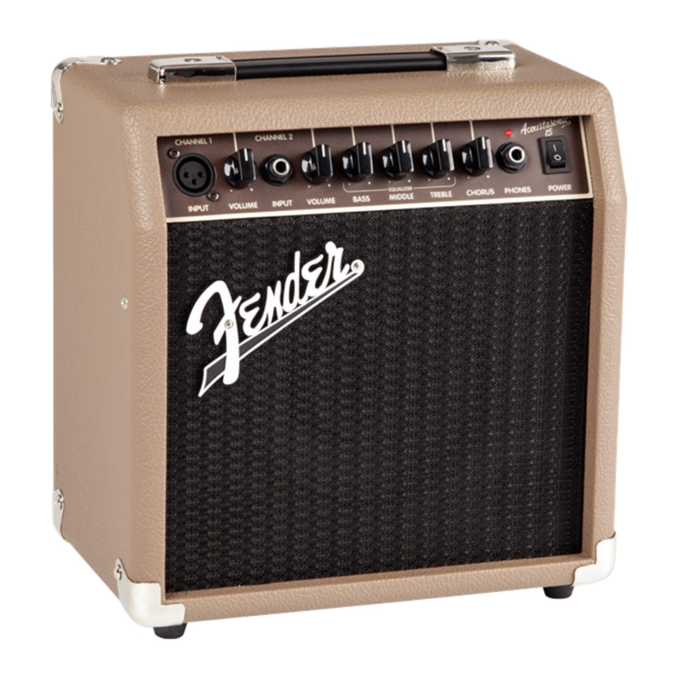 AMPLIFICADOR PARA GUITARRA ELECTROACUSTICA FENDER ACOUSTASONIC 15.