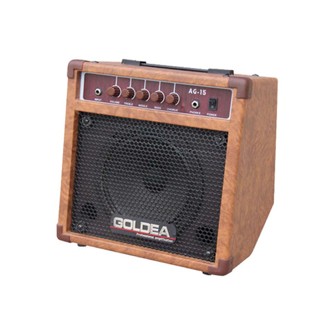 AMPLIFICADOR PARA GUITARRA ELECTROACUSTICA GOLDEA AG-15W