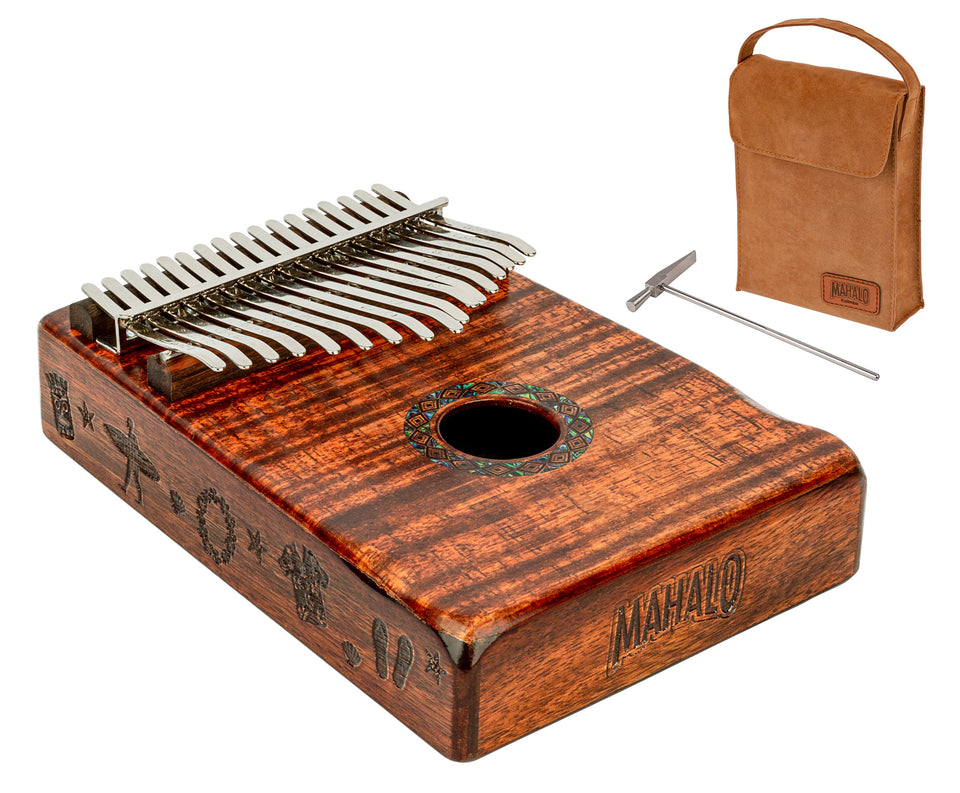 KALIMBA KOA MKA17KA CON MARTILLO AFINADOR Y ESTUCHE