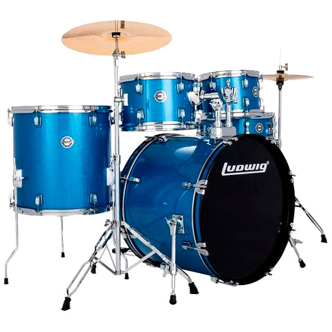 Batería Acústica Accent Drive 5pc 22" Ludwig Lc19519 Azul