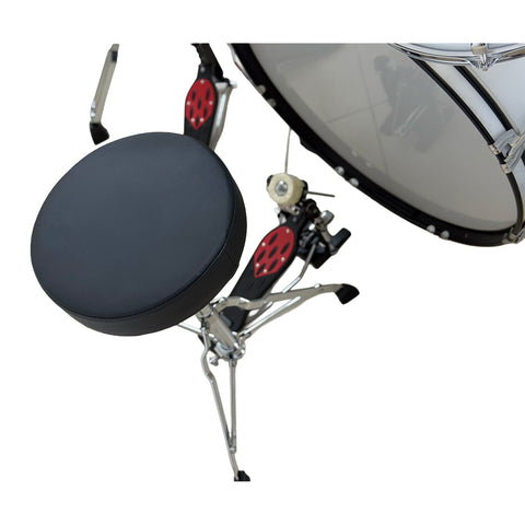 Batería Acústica Completa Blanca JBP0765B 5 Piezas Con Platillos Y Silla