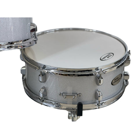 Batería Acústica Completa Plateada JBP0765B 5 Piezas Con Platillos Y Silla
