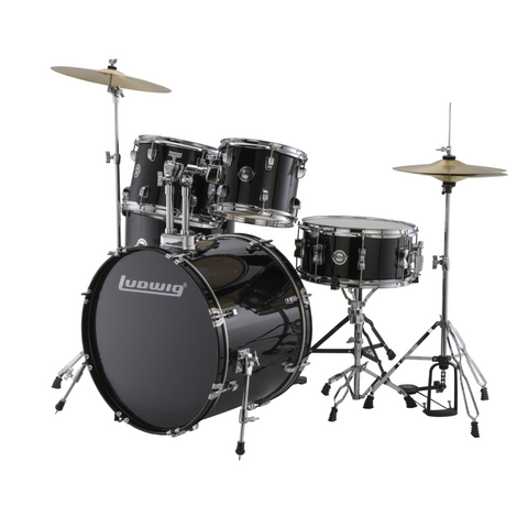 (D) Bateria Accent Fuse 5PC Black LC17011DIR LUDWIG