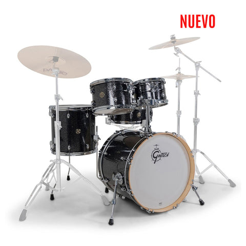 Bateria Acustica Gretsch Catalina Maple Shell Pack Fusion 5pc Black Stardust